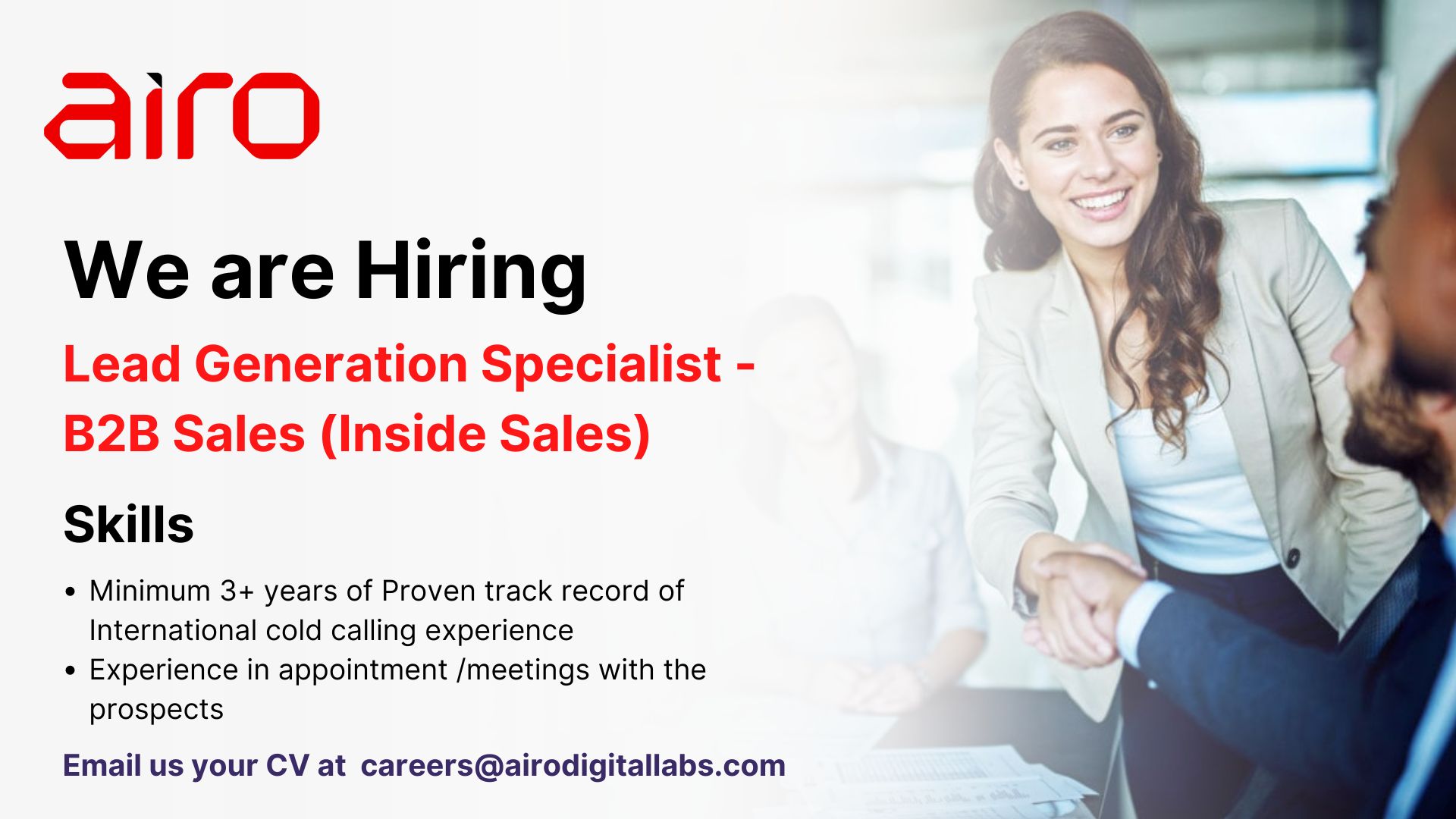 Lead Generation Specialist - B2B Sales (Inside Sales)